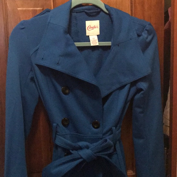 Blue fall/winter pea coat - Picture 2 of 5